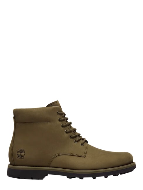 ALDEN BROOK Wasserdichter Lederstiefeletten dunkelolivfarbenes Nubukleder - Herrenschuhe