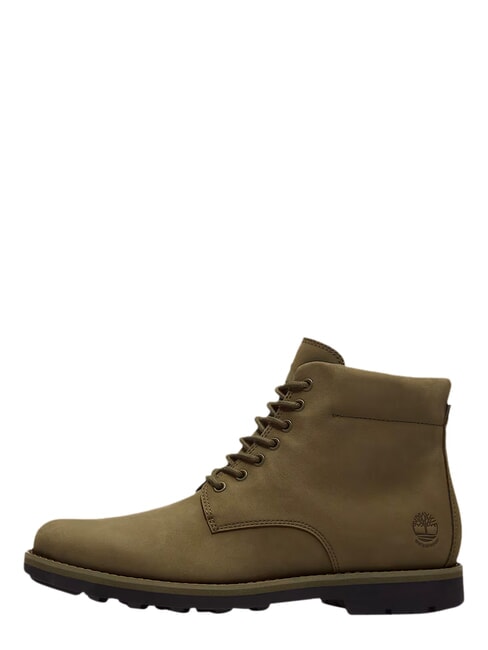 ALDEN BROOK Wasserdichter Lederstiefeletten dunkelolivfarbenes Nubukleder - Herrenschuhe