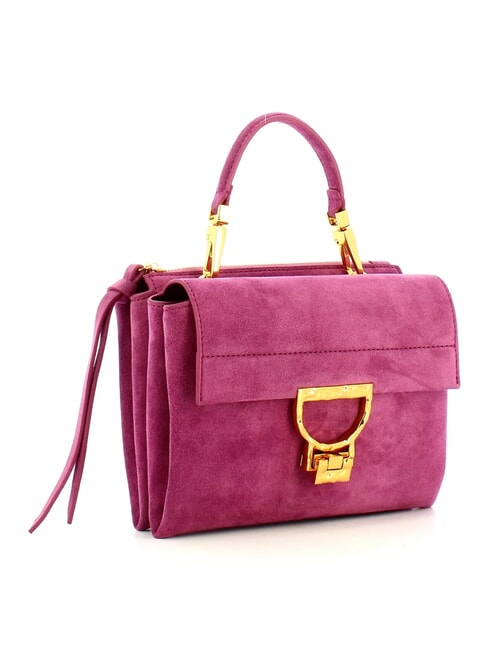 CAMPIONARIO - ARLETTIS SUEDE DROPLET Mini-Ledertasche mit Schulterriemen Fruchtfleisch rosa - Damentaschen