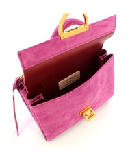 COCCINELLE CAMPIONARIO - ARLETTIS SUEDE DROPLET Mini-Ledertasche mit Schulterriemen Fruchtfleisch rosa - Damentaschen - 4