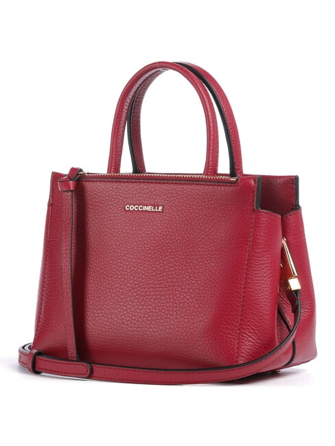 CAMPIONARIO - ARLETTIS Mini-Ledertasche mit Schultergurt Sangria - Damentaschen