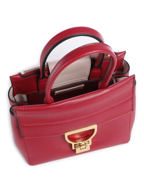 CAMPIONARIO - ARLETTIS Mini-Ledertasche mit Schultergurt Sangria - Damentaschen
