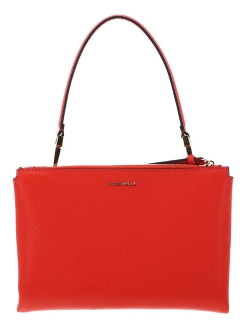 CAMPIONARIO - ARLETTIS SIGNATURE Ledertasche mit Logo-Schultergurt Gazpacho - Damentaschen