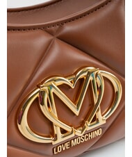 LOVE MOSCHINO EMBOSSED Umh&auml;ngetasche braun - Damentaschen - 3