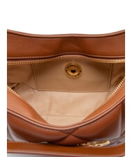 LOVE MOSCHINO EMBOSSED Umh&auml;ngetasche braun - Damentaschen - 5