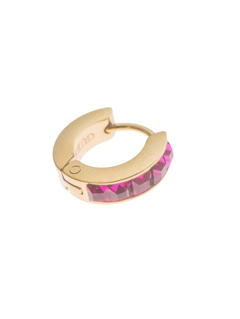 HUGGIE ME Ohrringe Gelbgold/Fuchsia - Ohrringe