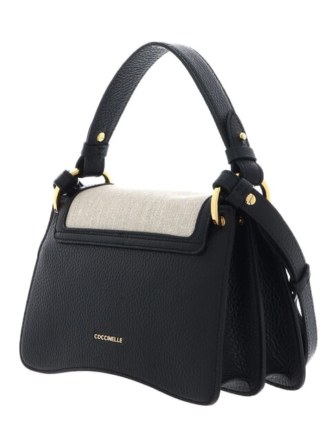 CAMPIONARIO - C-ME CANVAS Handtasche mit Schulterriemen natur / schwarz - Damentaschen