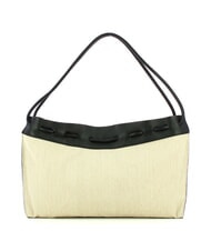 COCCINELLE CAMPIONARIO - ISABELA CANVAS Hobo-Tasche aus Canvas und Leder natur / schwarz - Damentaschen - 3
