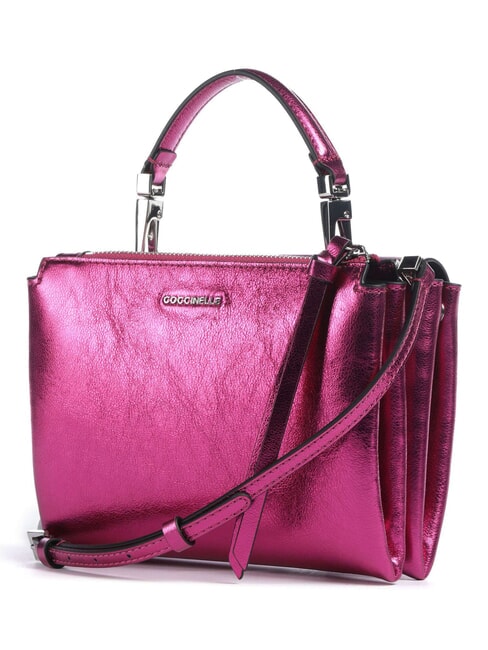 CAMPIONARIO - ARLETTIS SMOOTH METAL Mini-Handtasche mit Schulterriemen Sangria - Damentaschen