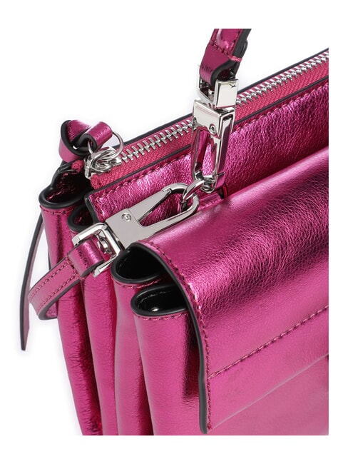 CAMPIONARIO - ARLETTIS SMOOTH METAL Mini-Handtasche mit Schulterriemen Sangria - Damentaschen