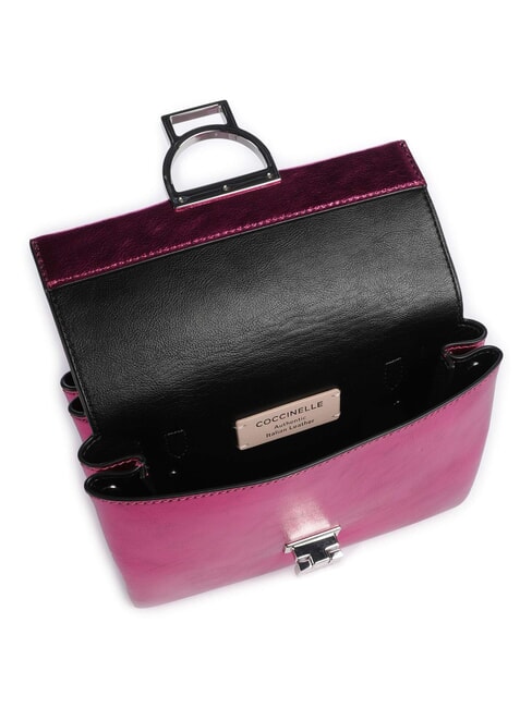 CAMPIONARIO - ARLETTIS SMOOTH METAL Mini-Handtasche mit Schulterriemen Sangria - Damentaschen