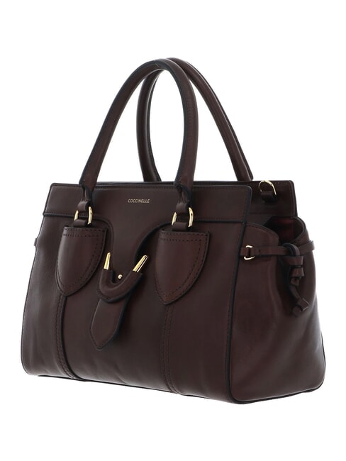 CAMPIONARIO - YORK VINTAGE Handtasche mit Schulterriemen brauner Fondant - Damentaschen