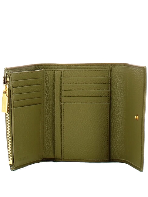  CAMPIONARIO - KELSEY VINTAGE Ledergeldb&ouml;rse Lorbeergr&uuml;n - Brieftaschen Damen