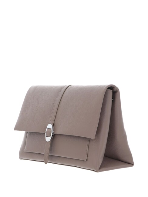CAMPIONARIO - DORIAN Schultertasche, Leder warmes Taupe - Damentaschen