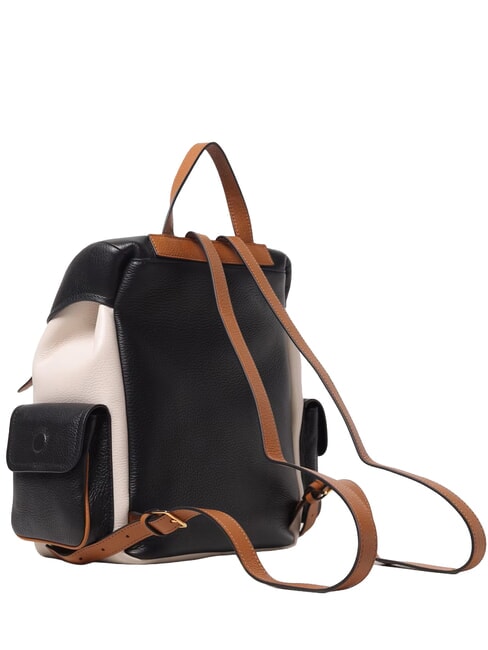 CAMPIONARIO - CAMPUS TRICOLOR Lederrucksack noir/lambs/cuir - Damentaschen