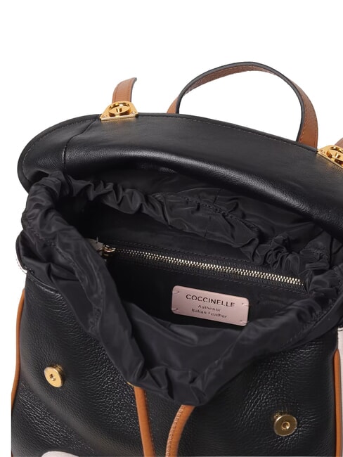 CAMPIONARIO - CAMPUS TRICOLOR Lederrucksack noir/lambs/cuir - Damentaschen