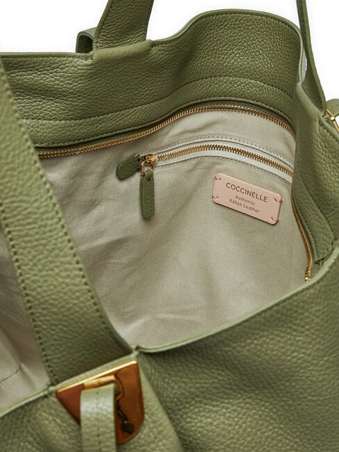 CAMPIONARIO - OLIVER Handtasche / Schultertasche Lorbeergr&uuml;n - Damentaschen