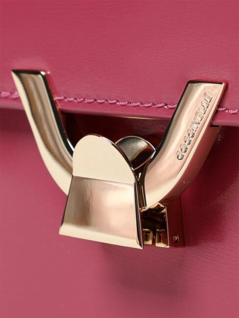 CAMPIONARIO - DEW SHINY CALF  Mini-Umh&auml;ngetasche aus Leder Rosenholz - Damentaschen