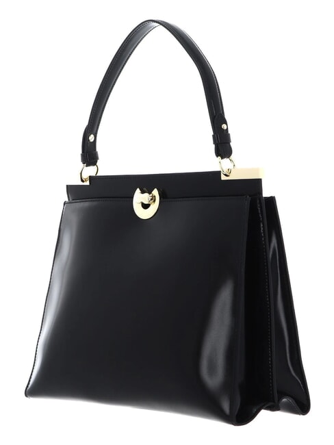 CAMPIONARIO - BINXIE SHINY CALF Mini-Tasche mit Schultergurt Schwarz - Damentaschen