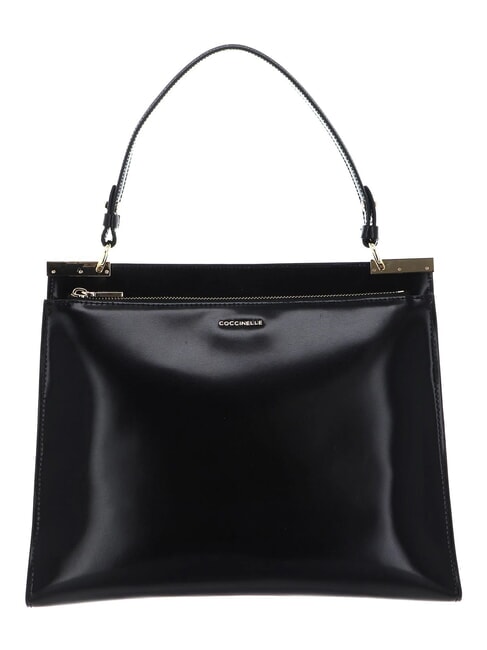 CAMPIONARIO - BINXIE SHINY CALF Mini-Tasche mit Schultergurt Schwarz - Damentaschen