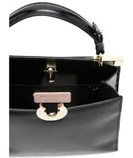 COCCINELLE CAMPIONARIO - BINXIE SHINY CALF Mini-Tasche mit Schultergurt Schwarz - Damentaschen - 4