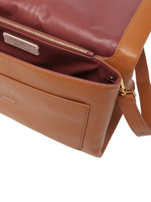 CAMPIONARIO - DORIAN Schultertasche aus geh&auml;mmertem Leder CUIR - Damentaschen