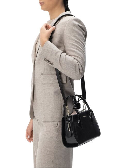 CAMPIONARIO - LORD SHINY CALF Handtasche mit Schulterriemen Schwarz - Damentaschen