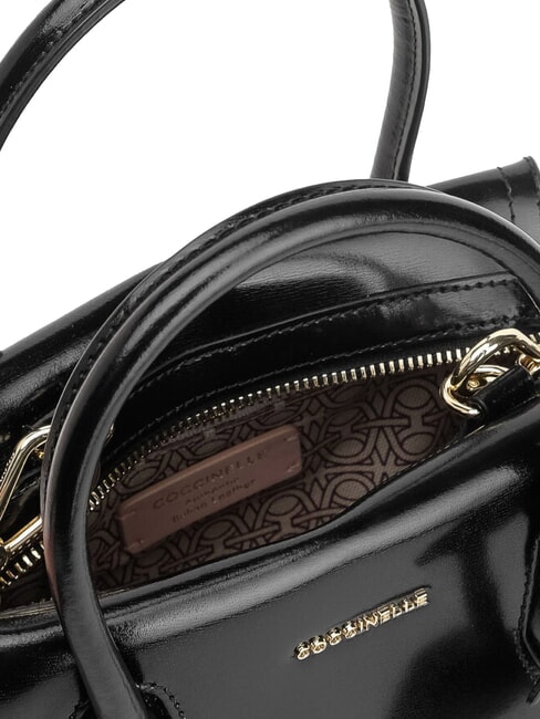 CAMPIONARIO - LORD SHINY CALF Handtasche mit Schulterriemen Schwarz - Damentaschen