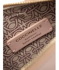 COCCINELLE CAMPIONARIO - BEAT SHINY CALF Mini-Umh&auml;ngetasche aus gl&auml;nzendem Leder Rosetten - Damentaschen - 3