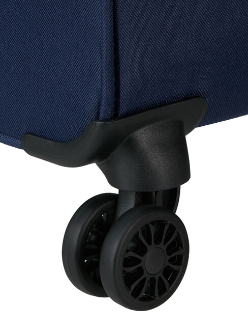 AIR WAVE Mittlerer Trolley, ausziehbar marineblau/orange - Halbharte Trolleys