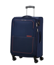 AMERICAN TOURISTER AIR WAVE Kabinen- + Mittel- + Gro&szlig;-Trolley-Set marineblau/orange - Trolleyset - 2