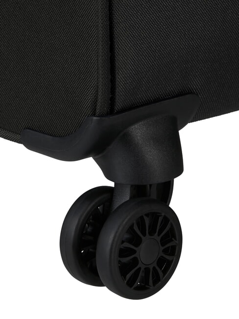 AIR WAVE Kabinen- + Mittel- + Gro&szlig;-Trolley-Set SCHWARZ ROT - Trolleyset