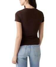 GUESS ZEBRA TRIANGLE Kurzarm-T-Shirt k&ouml;nigliches Braun - T-Shirts und Tops f&uuml;r Damen - 3