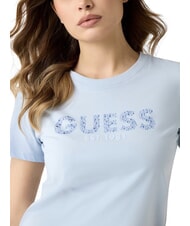 GUESS STUDS SCRIPT Kurzarm-T-Shirt Luftbild blau - T-Shirts und Tops f&uuml;r Damen - 5