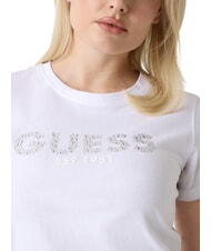 GUESS STUDS SCRIPT Kurzarm-T-Shirt purwei&szlig; - T-Shirts und Tops f&uuml;r Damen - 5