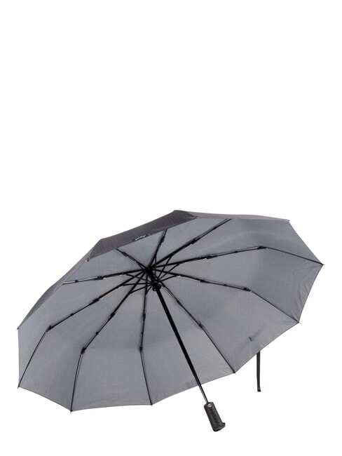 DANDY Automatischer Faltregenschirm dunkelschwarze Punkte - Regenschirme