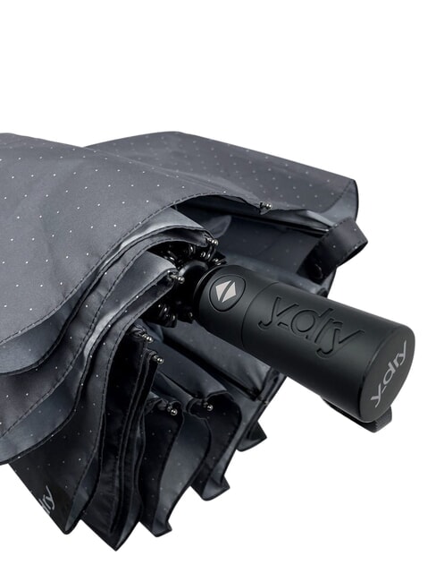 DANDY Automatischer Faltregenschirm dunkelschwarze Punkte - Regenschirme