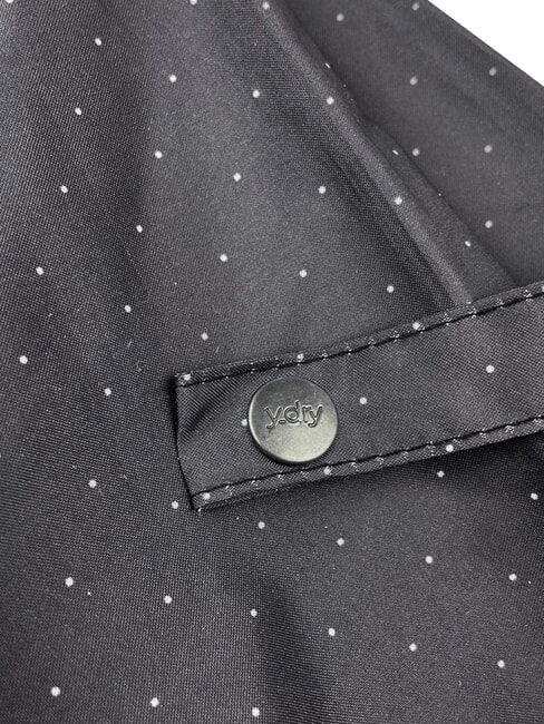 DANDY Automatischer Faltregenschirm dunkelschwarze Punkte - Regenschirme