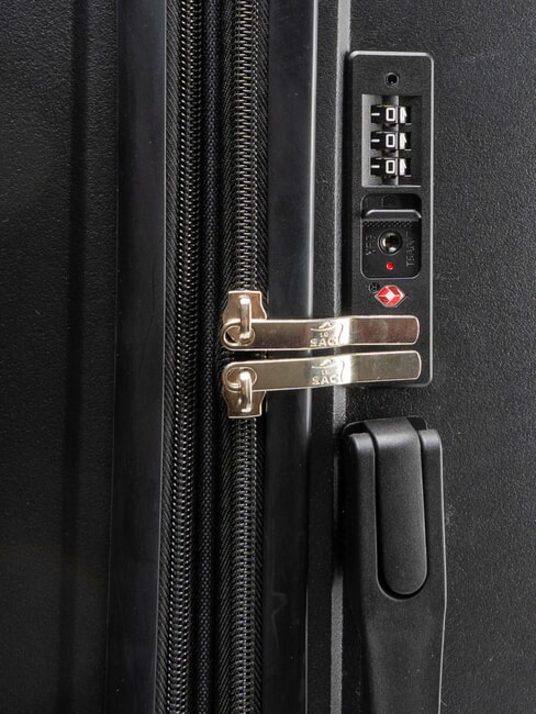 SLIDE Mittlerer Trolley, ausziehbar Schwarz - Harte Trolleys