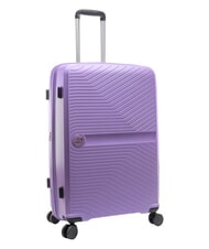 LESAC SLIDE Gro&szlig;er, erweiterbarer Trolley violett - Harte Trolleys - 3