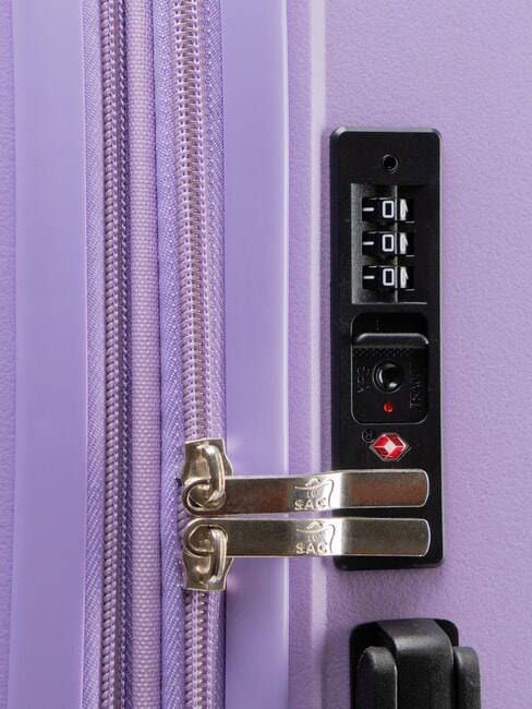 SLIDE Gro&szlig;er, erweiterbarer Trolley violett - Harte Trolleys