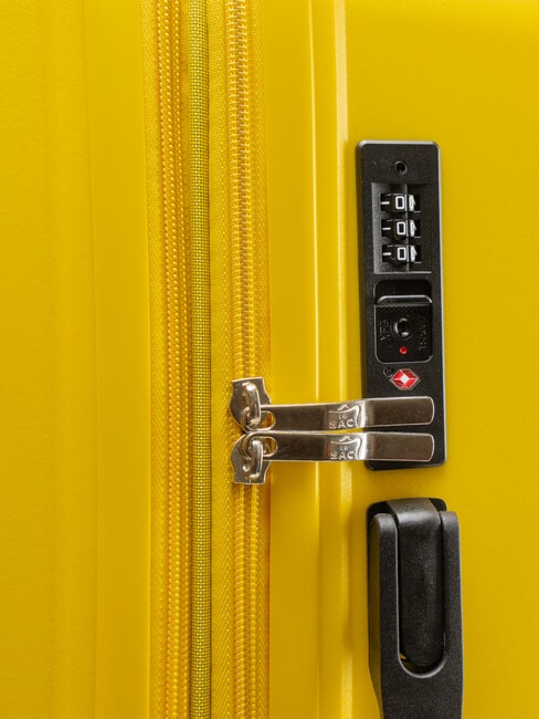 SLIDE Mittlerer Trolley, ausziehbar hellgelb - Harte Trolleys