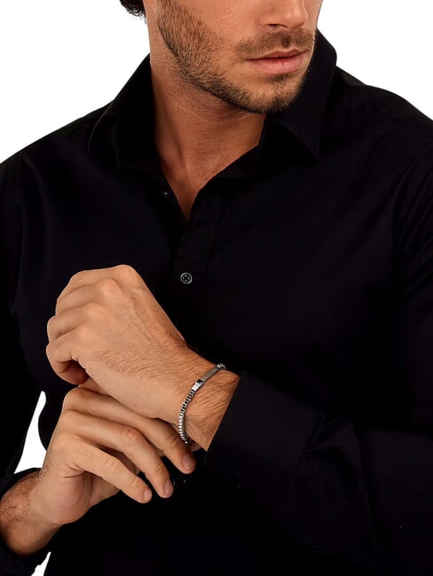 MOTOTOWN Stahlarmband Schwarz - Herrenarmb&auml;nder