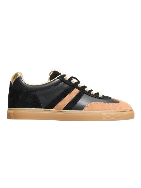 COURT Turnschuhe Schwarz Beige Gold - Damenschuhe