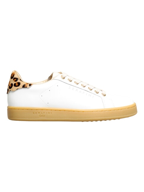 J CONNORS Turnschuhe Wei&szlig;er Leopard-Honigseezunge - Damenschuhe