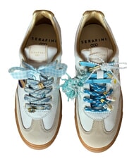 SERAFINI COURT Turnschuhe wei&szlig;e Milch Gold - Damenschuhe - 5