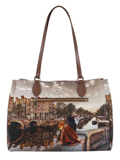 YESBAG M Schultertasche Herbst in Holland - Damentaschen