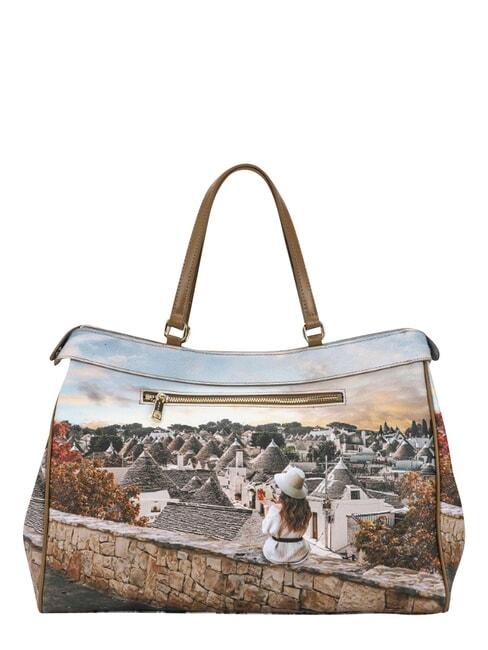 YESBAG XL Schultertasche romantische Trulli - Damentaschen