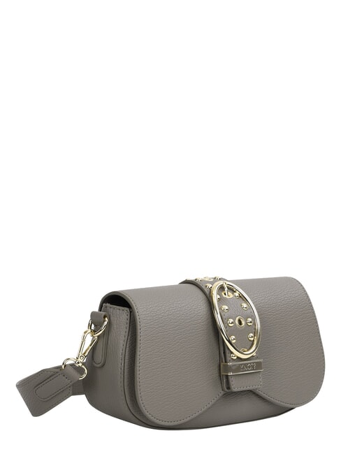ROCKER Schultertasche mit Schnalle und Nieten Taupe - Damentaschen