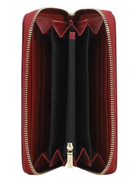 LADY Gro&szlig;e Geldb&ouml;rse mit Rei&szlig;verschluss Kirsche - Brieftaschen Damen